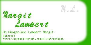 margit lampert business card